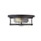 Z-Lite Savannah 2 Light Flush Mount, Bronze & Clear 462F11-BRZ - alternate 1